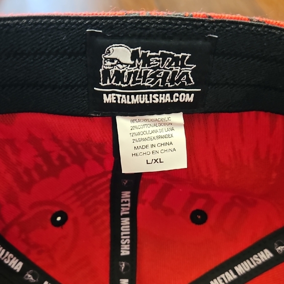 Metal Mulisha Black and Red Graphic Hat - Picture 2 of 6